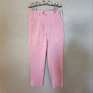 Bar lll Linen Pink Pnats Size 30w 30in Inseam New With Tags